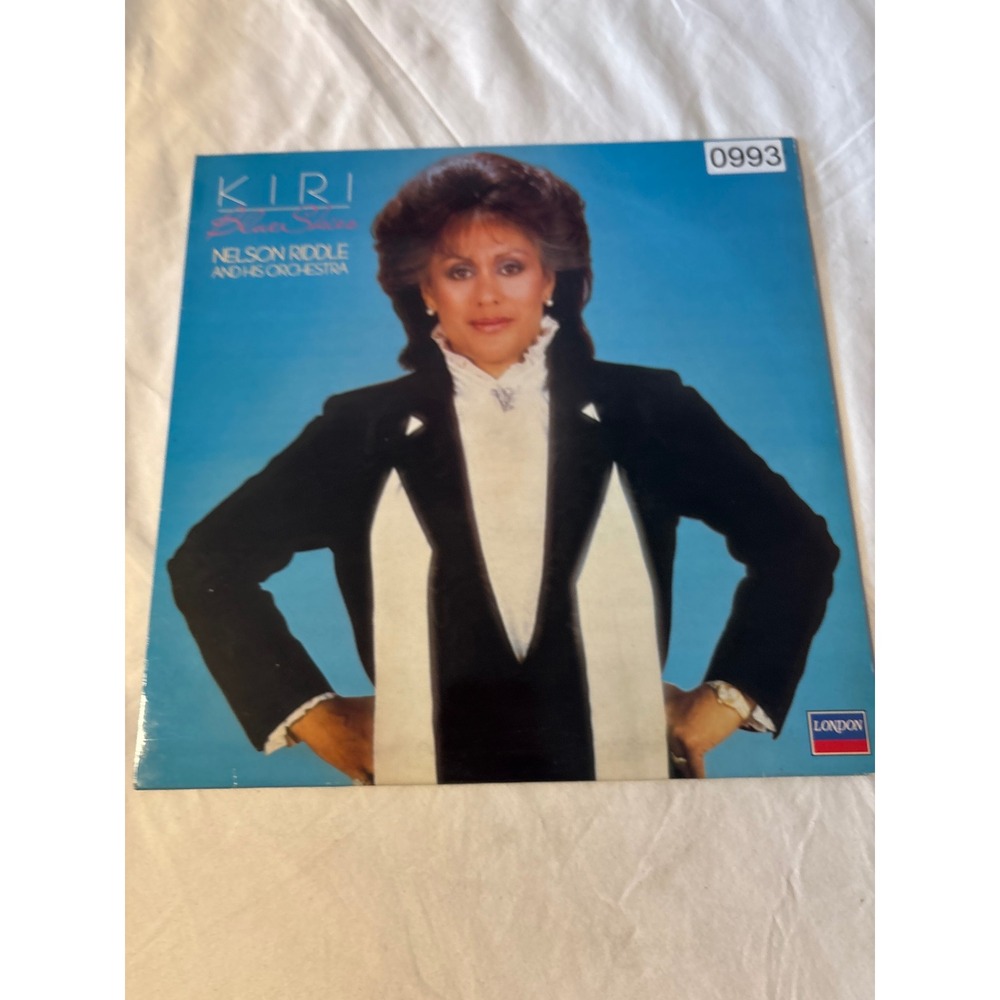 London Kiri Te Kanawa Blue Skies Vinyl LP 12" Blue Excellent Nelson Riddle 0993